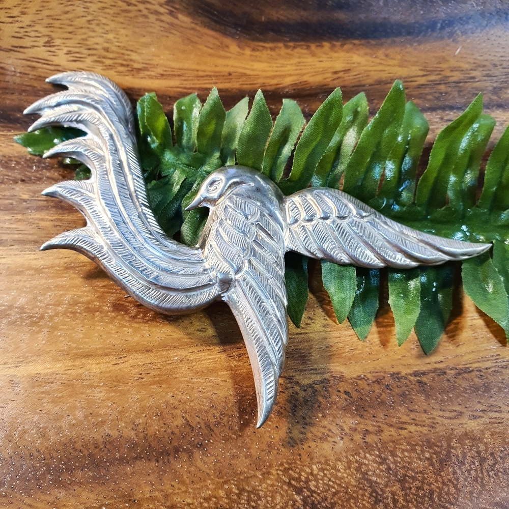 Vintage Mexican Sterling Silver Bird Brooch